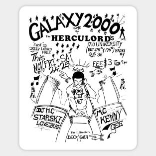 DJ KOOL HERC AND THE HERCULORDS Sticker